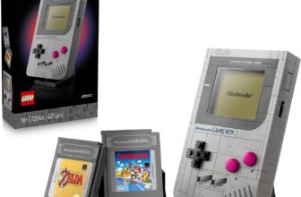 LEGO Super Mario Game Boy Building Set for Adults – Nintendo Display Model Kit with 2 Cartridges incl. Zelda, plus Lenticular Screens – Fathers Day Treat – Gaming Gift Idea – 72046