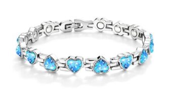 Lynizo Adjustable Magnetic Stainless Steel Bracelet with Box