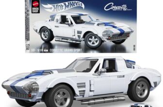 Mattel Brick Shop Hot Wheels Elite Series Corvette Grand Sport Building Set, 918 Pieces
