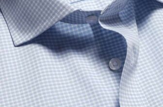 Non-Iron Stretch Poplin Gingham Shirt – Various Colours – Free C&C
