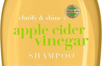 OGX Clarify & Shine with Apple Cider Vinegar Shampoo, Cleanses, Balances and Boosts Shine, Keeps Hair Fresh, Clean and Shiny, Sulfate Free, 385ml