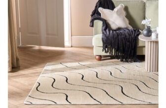 OHS Contrast Tufted Wave Rug