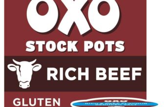 OXO Reduced Salt Beef Stock Pot Rich Flavour, Less Salt, Ideal for Gravy, Stews, Casseroles & Holiday Cooking, 4 x 20 g (80 g Total)