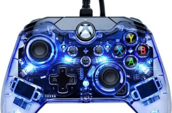PDP Afterglow LED Wired Game Controller – RGB Hue Color Lights – USB Connector – Audio Controls – Dual Vibration Gamepad- Xbox Series XS, Xbox One, PC