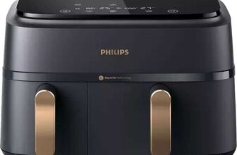 PHILIPS 3000 Series 9L Dual Basket Air Fryer (White or Black) (New Damaged Box) w/code – Currys Clearance