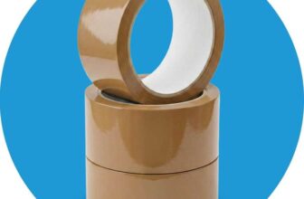 Packaging Tape, Industrial Brown Parcel Tape 3 Rolls With Low Noise – 48mm X 66m