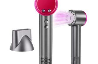 Professional Ionic Hair Dryer with Brushless Motor, 1600W, Low Noise