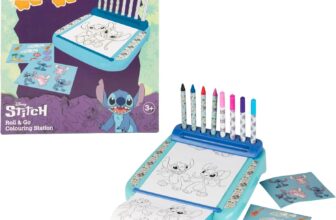 Sambro International Limited CyP Brands- Stitch, Roll & Go Portable Drawing Station, Creative Activities, Painting, Drawing, Multicoloured, Official Product