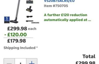 Samsung Jet 75E Complete Vacuum Cleaner