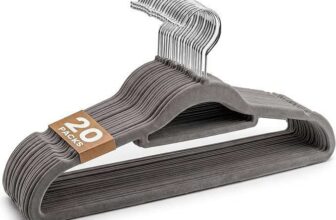 Sasha Morel 20 Pack Velvet Coat Hangers, Grey