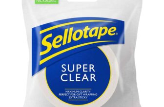 Sellotape Super Clear Tape, Single roll (24mmx50m) – 85p / 81p S&S