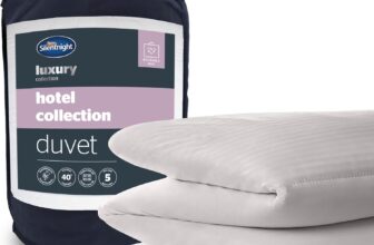 Silentnight Hotel Collection 10.5 Tog King Duvet – Luxury Hotel Quality All Season Duvet Quilt Ideal for Spring, Summer, Winter & Autumn – Hypoallergenic Machine Washable- 225x220cm – King Size Bed
