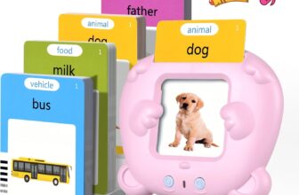 Talking Flash Cards Toddler Toys For 2-6 Year Old Girls & Boys – Educational Gifts, Speech Therapy, Preschool Learning Resources, Montessori Interactive Toys – 224 Words For Kids Age 2