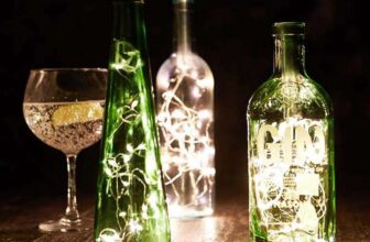 Talking Tables Silver Bottle Stopper Lights 1m Battery Powered LED String for Wine Bottles