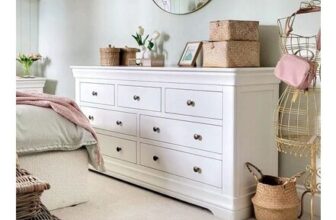 Toulouse White Painted Assembled Large 3 over 4 Chest of Drawers