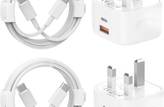 USB C Charger for iPhone 15 16 17 Charger, 2Pack 20W USB C and USB Dual Port Fast Charger Plug with 6FT USBC to C Cable for iPhone 17e/Air/17/16/15 Plus/Pro/Pro Max,iPad Pro/Air/Mini,Samsung and More