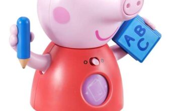 VTech Peppa Pig: Move and Learn Peppa, Learn Letters, Numbers & Fun Facts, Lights, Songs & Sound Effects