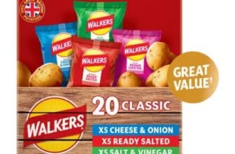 Walkers Classic Variety Multipack Crisps Box 20x25g