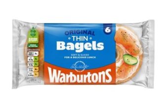 Warburtons Thin Plain Bagels