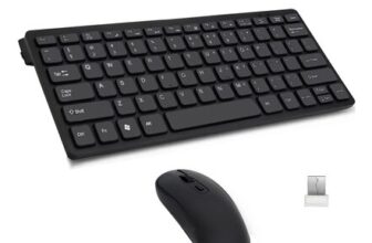 Wireless Keyboard and Mouse for Acer, Dell, Lenovo, HP (Black)