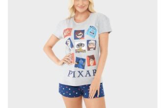 Womens Disney Pixar Short Pyjamas