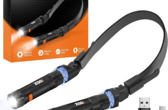 ZOOI Gifts for Men, Reading Neck Light with Magnetic Removable Lamp, Father s Day Gifts, Multi Tool Gadgets for Mens Gifts for Him Dad Birthday Presents for Dad, Camping Accessories