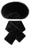 1 Black Hollow Hat And 1 Plush Scarf, Plush Fluffy Hat, Winter Warmth Supplies, Cold-Proof Neck Scarf