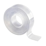 1 Roll Double Sided Nano Tape,Clear Multipurpose Removable Sticky Strips,Transparent Reusable Nano Adhesive,Washable Traceless Strong Wall Picture Hanging Adhesive Tapes,5mx2cmx2mm