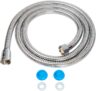 1.5m Shower Hose with Washers Chrome Replacement Anti-Kink Pipe