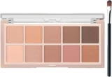 10 Colors Eyeshadow Palette,Smooth Matte Natural Nude&Brown,High Pigmented Blendable Long Lasting Waterproof Travel Size Eye Makeup Palette for Women,Includes Brushes,Safe Multi-Purpose Formula 5