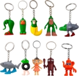 10 PCS Brainrot Toys, Italian Brainrot italian brainrot toys Keychains, Unique Animal Figurines for Collectors, Quirky Decor for Keys and Backpacks, Fun Gifts for Teens and Adults, 5.5cm x 3.5cm