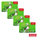 £100 Nintendo Gift Cards Multipack (4 X £25) – digital codes