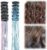 12 Pcs 20 Inch Clip-in Hair Tinsel Pack, Sky Blue & Rainbow Glitter Strands with Easy Snap Clips, Heat-Resistant Fairy Hair Extensions for Women Girls Party & Festival Dazzle Accessories