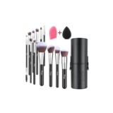 12 Pcs Professional Makeup Brush Set with Makeup Sponge and Brush Egg