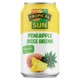 12 pack Tropical Sun Pineapple Juice Drink 330ml Refreshing & Naturally Sweet Made with Fresh Pineapple Juice