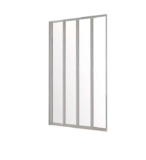 1400x840mm Folding Shower Screen – White or Silver ( X2 Nectar ) – Free C&C