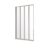 1400x840mm Folding Shower Screen – White or Silver ( X2 Nectar ) – Free C&C