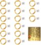 15 Pieces 2m 20 LED Copper Wire Fairy Lights, Battery Operated String Bottle Lights for Indoor & Outdoor Lighting, Bedroom, Wedding & Party Decorations