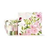 150-Pack Floral Luncheon Napkins, Pink, 33×33 Cm