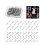150-Piece Mini S Hooks, 20x8mm Stainless Steel, Silver
