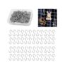 150-Piece Mini S Hooks, 20x8mm Stainless Steel, Silver