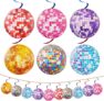 18 Pieces 70s Silver Hanging Disco Balls Decor, DiscoBall Swirl Hangings, Disco Ball Straws & Hanging Streamers, Silver Ceiling Decorations for Birthday, Partying Fever & Party Supplies