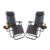 1ABOVE 2-Pack Folding Reclining Zero Gravity Chair Black