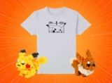2 FREE Pokémon Nanoblock Figures with T-shirt