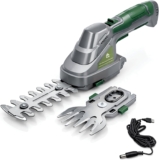 2 IN 1 3.6V Cordless Hedge Trimmer Shear Built in Lithium Ion Battery, Hand Held Hedge Trimmer Cordless Hedge Cutter, with 2 Switchable Blades for Shrub, Garden, Grass and Pruning