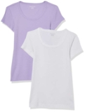 2 Pack Amazon Essentials Womens Slim-Fit Cap-Sleeve Scoop Neck T-Shirt Size XS