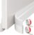 2 Pack Draft Excluder for Doors, Self Adhesive Door Draft Excluder Soundproof Weather Proof Draught Excluder for Doors 2 W x 39 L White