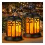 2 Pack Flickering Flame Solar Garden Lanterns