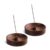 2-Pack round Wooden Incense Holders
