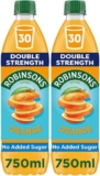 2 X Robinsons Double Strength Orange No Added Sugar Squash 750ml (£1.75 /£1.51 on S&S)